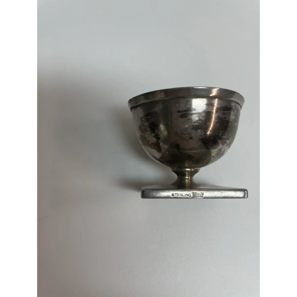 Vintage Mermod Jaggard & King Sterling Silver Footed Salt Cellar
